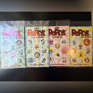 Vintage Popeye Collectors Series Pogs Set